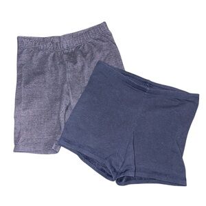 Girls Set of Two Blue Shorts